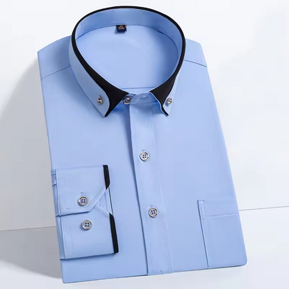 Heren Longsleeve Shirt - Klassiek