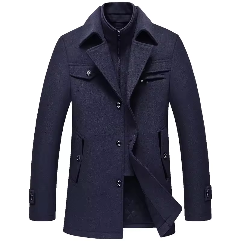 Klassieke Wollen Peacoat