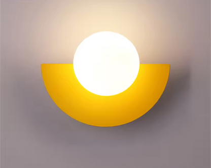 Kleurrijke Moderne Halve Maan Wandlamp