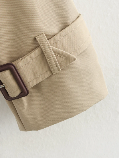 Dames Cropped Trenchcoat