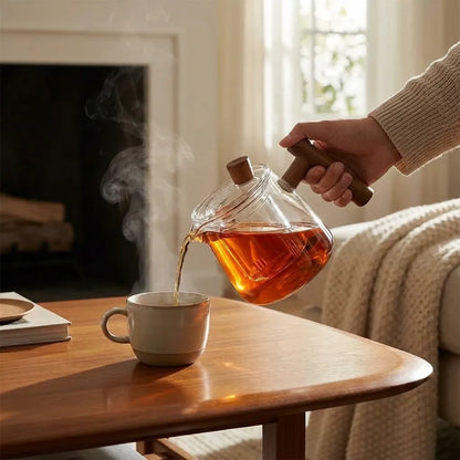 Carly Borosilicaat Glazen Theepot