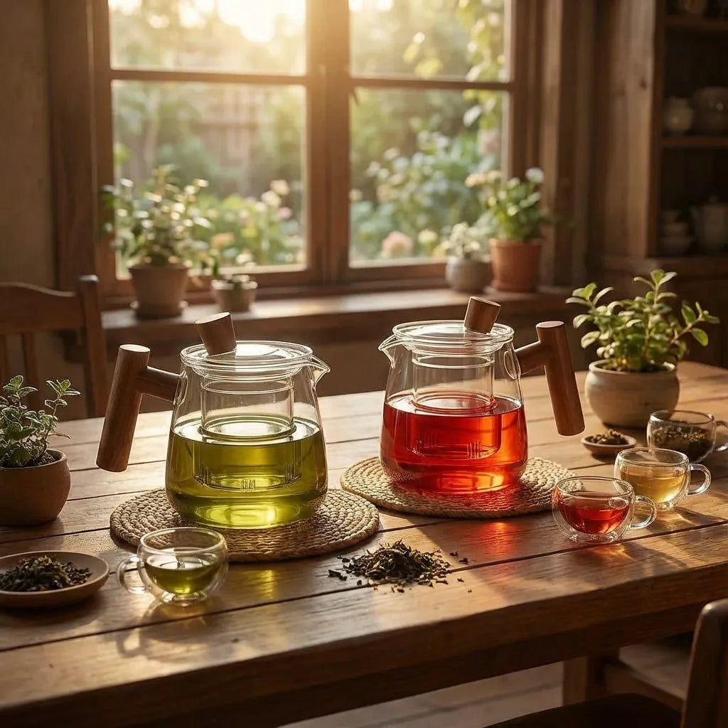 Carly Borosilicaat Glazen Theepot