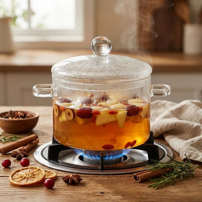 Miles Glas Kookpot – Borosilicaat Simmer Pot