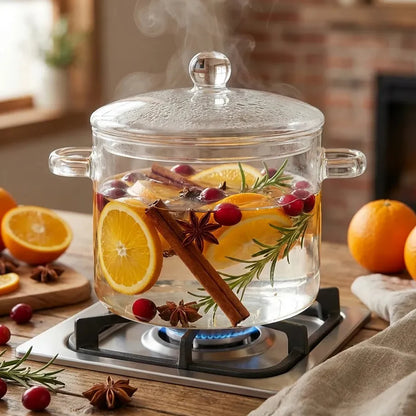 Miles Glas Kookpot – Borosilicaat Simmer Pot