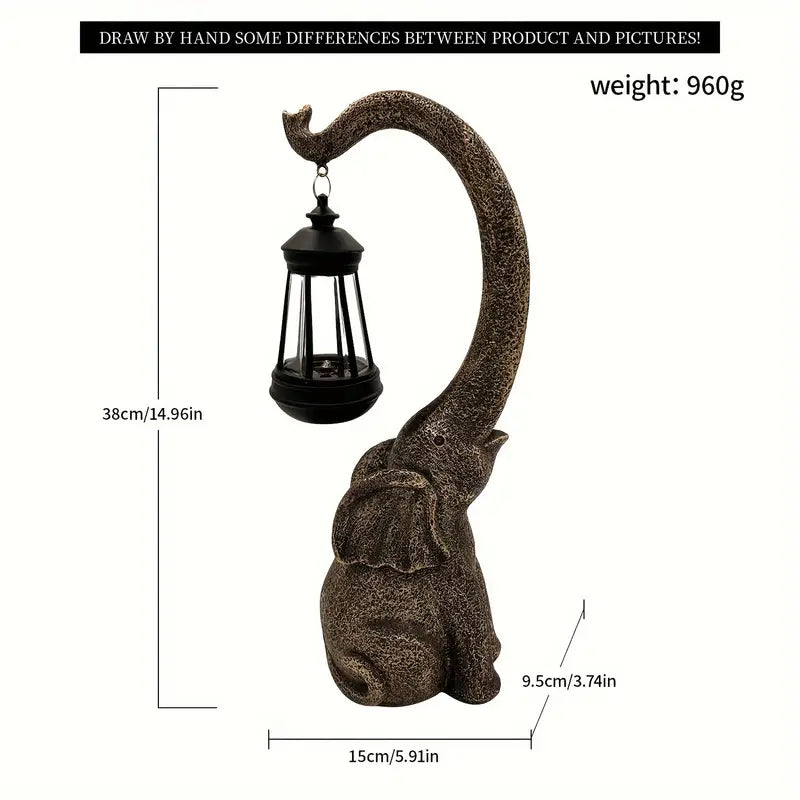 Betoverende Olifant Zonne Lamp