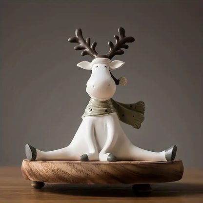FrostyElk™ - Feestelijke Rendier Beeldje