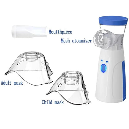 Draagbare Mini Mesh Vernevelaar Voor Volwassenen En Kinderen Stille Inhalator Voor Onderweg Terug Naar School 2025