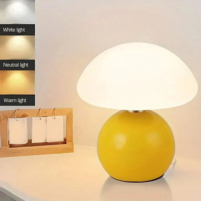 Moderne Glazen Paddenstoel Tafellamp