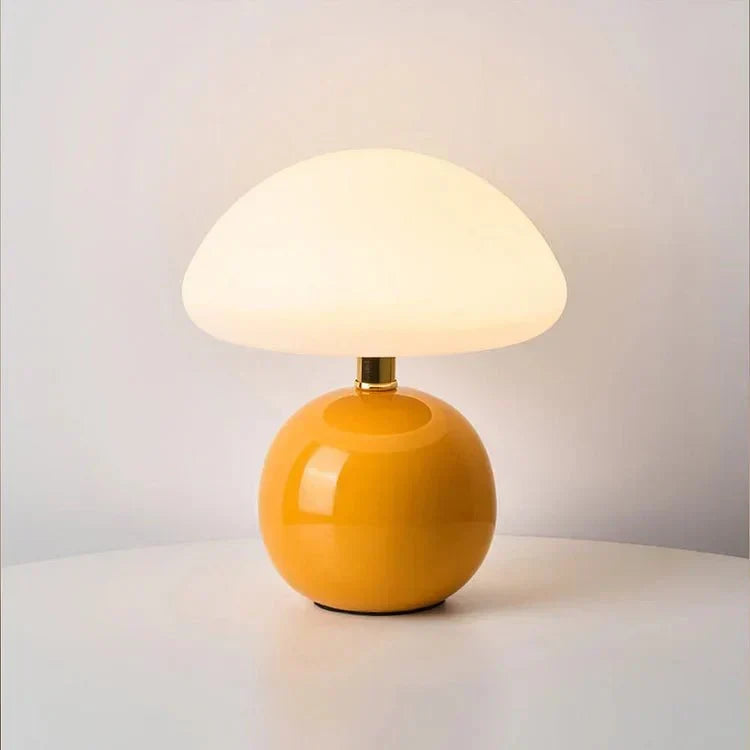 Moderne Glazen Paddenstoel Tafellamp