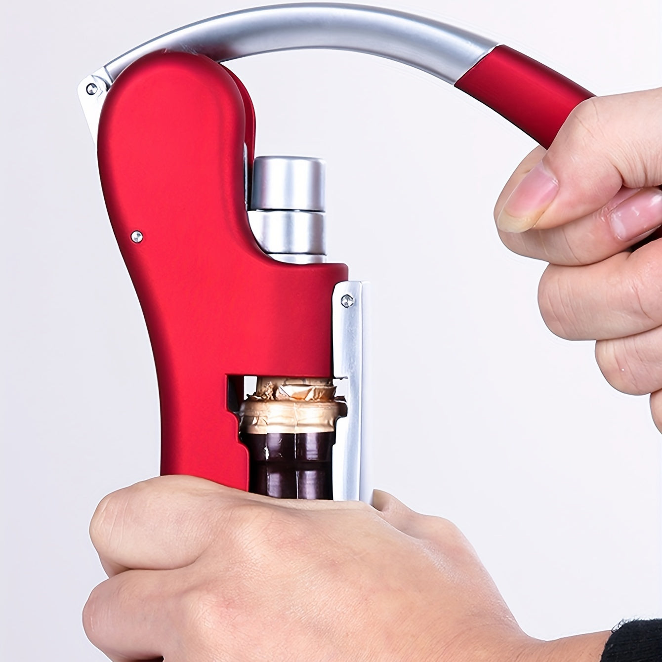 Ergonomische Kurkentrekker – Snel en Veilig Wijnflessen Openen voor Thuis en Horeca