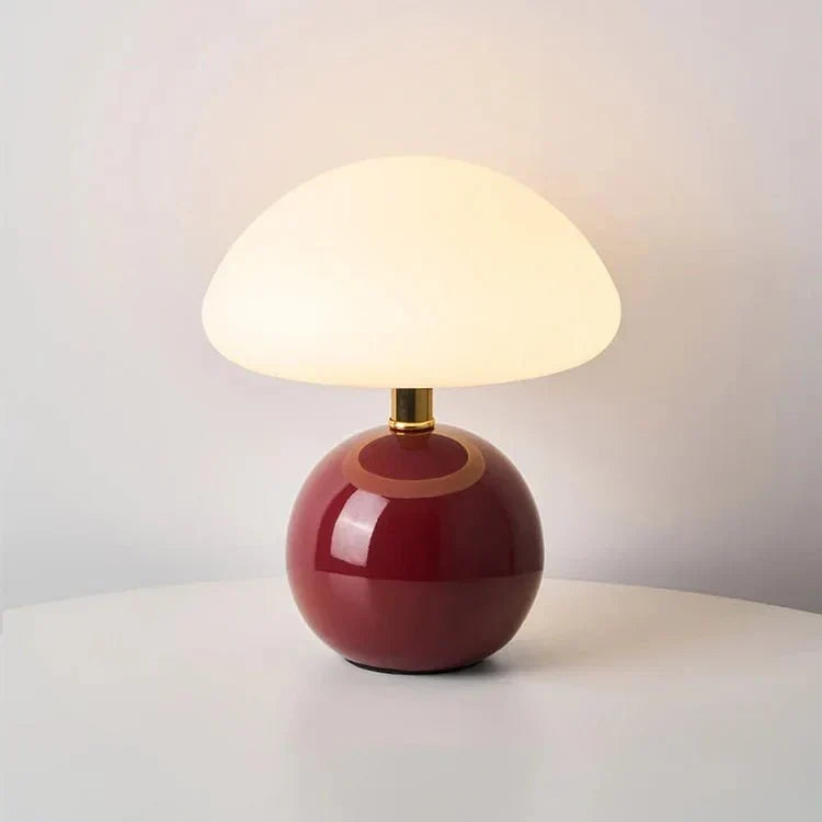 Moderne Glazen Paddenstoel Tafellamp
