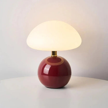 Moderne Glazen Paddenstoel Tafellamp
