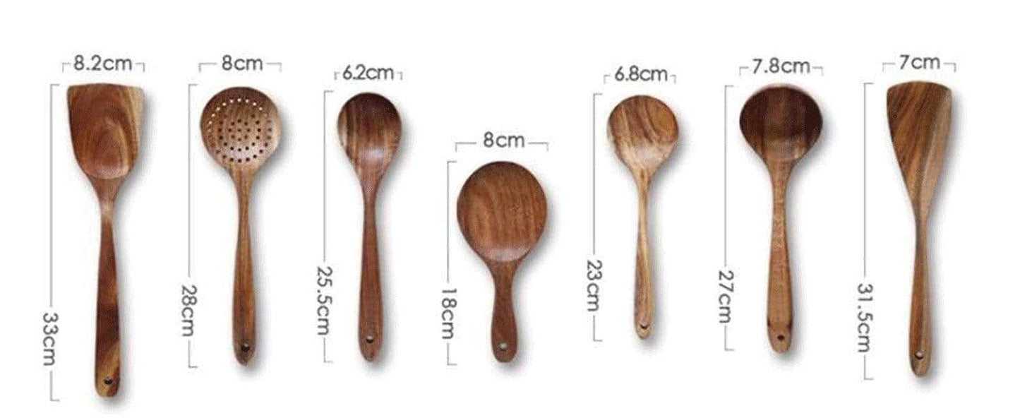 Eco-Friendly Teak Utensils Set