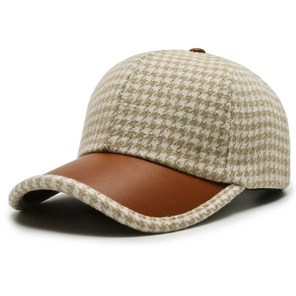 Houndstooth Leren Pet