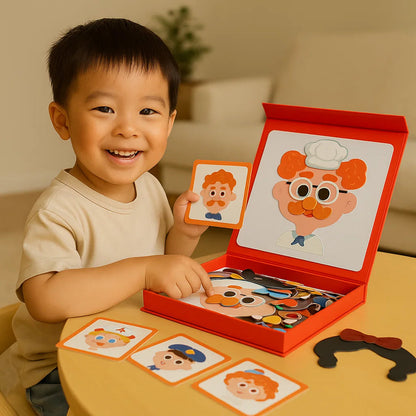 Educatief Gezichtspuzzel Spel