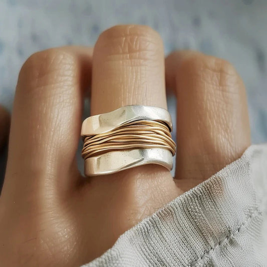 GoldenTwine Ring