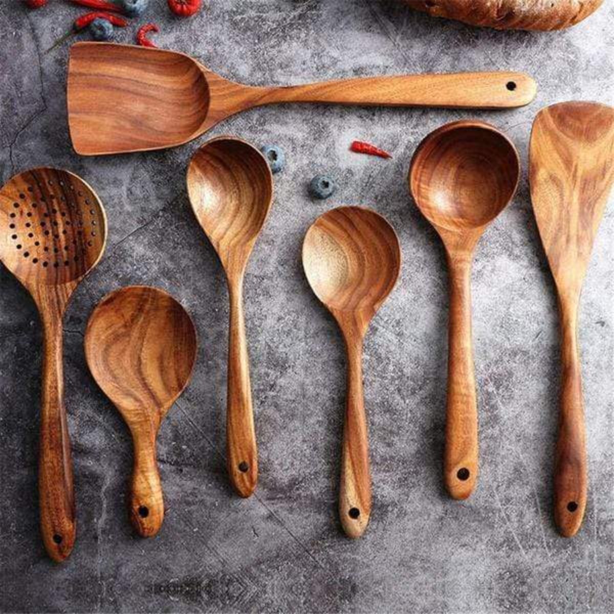 Eco-Friendly Teak Utensils Set