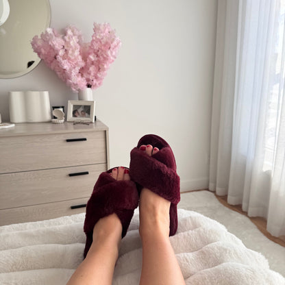 Warme Knusse Kruisband Pantoffels