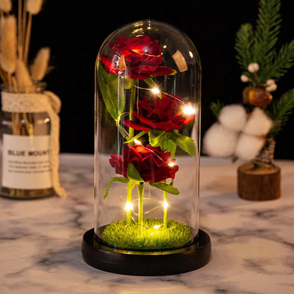 Verlichte Eeuwige Roos met LED