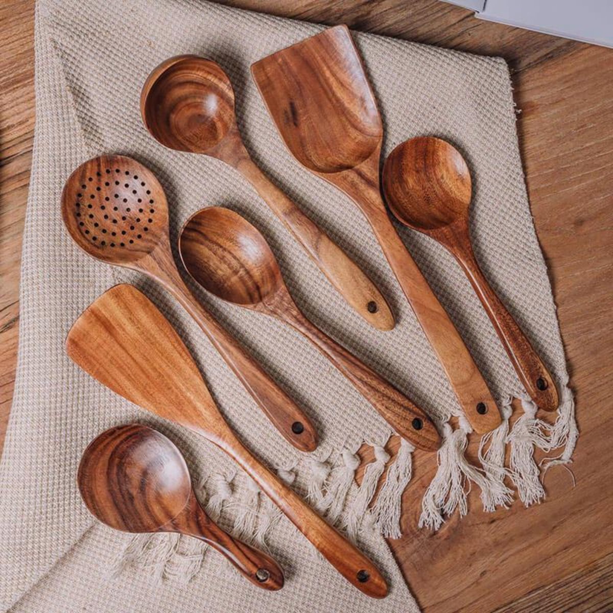 Eco-Friendly Teak Utensils Set