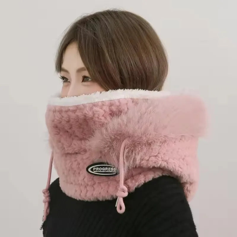 Wintermuts van Imitatiebont met Gezichtsbedekking