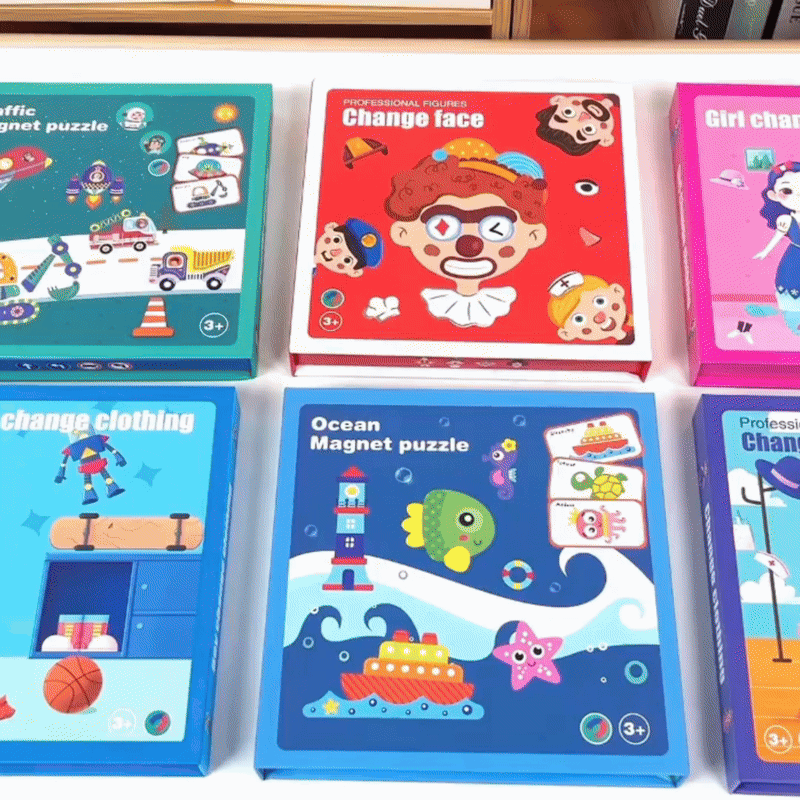 Educatief Gezichtspuzzel Spel