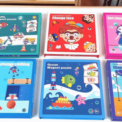Educatief Gezichtspuzzel Spel