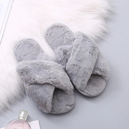 Warme Knusse Kruisband Pantoffels