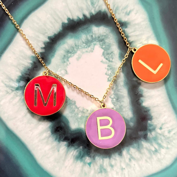 Kleurrijke Initialen Ketting