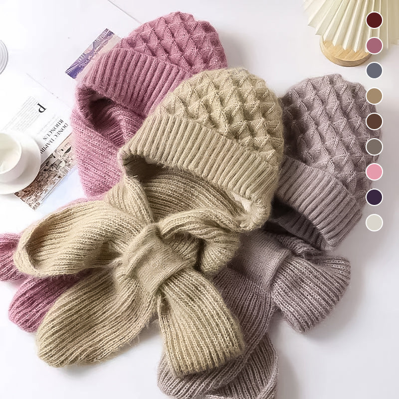 WarmKnit Gevoerde Sjaalhoed