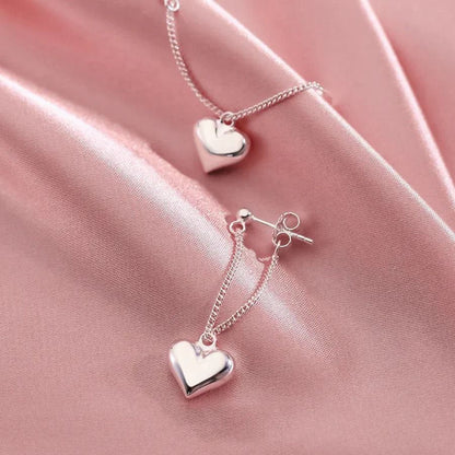 Silver Heartlet Charms