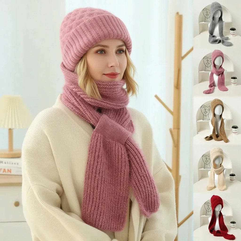 WarmKnit Gevoerde Sjaalhoed