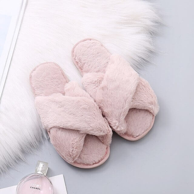 Warme Knusse Kruisband Pantoffels