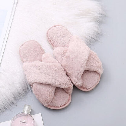 Warme Knusse Kruisband Pantoffels