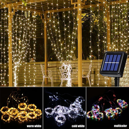 Solar Gordijn LED-licht