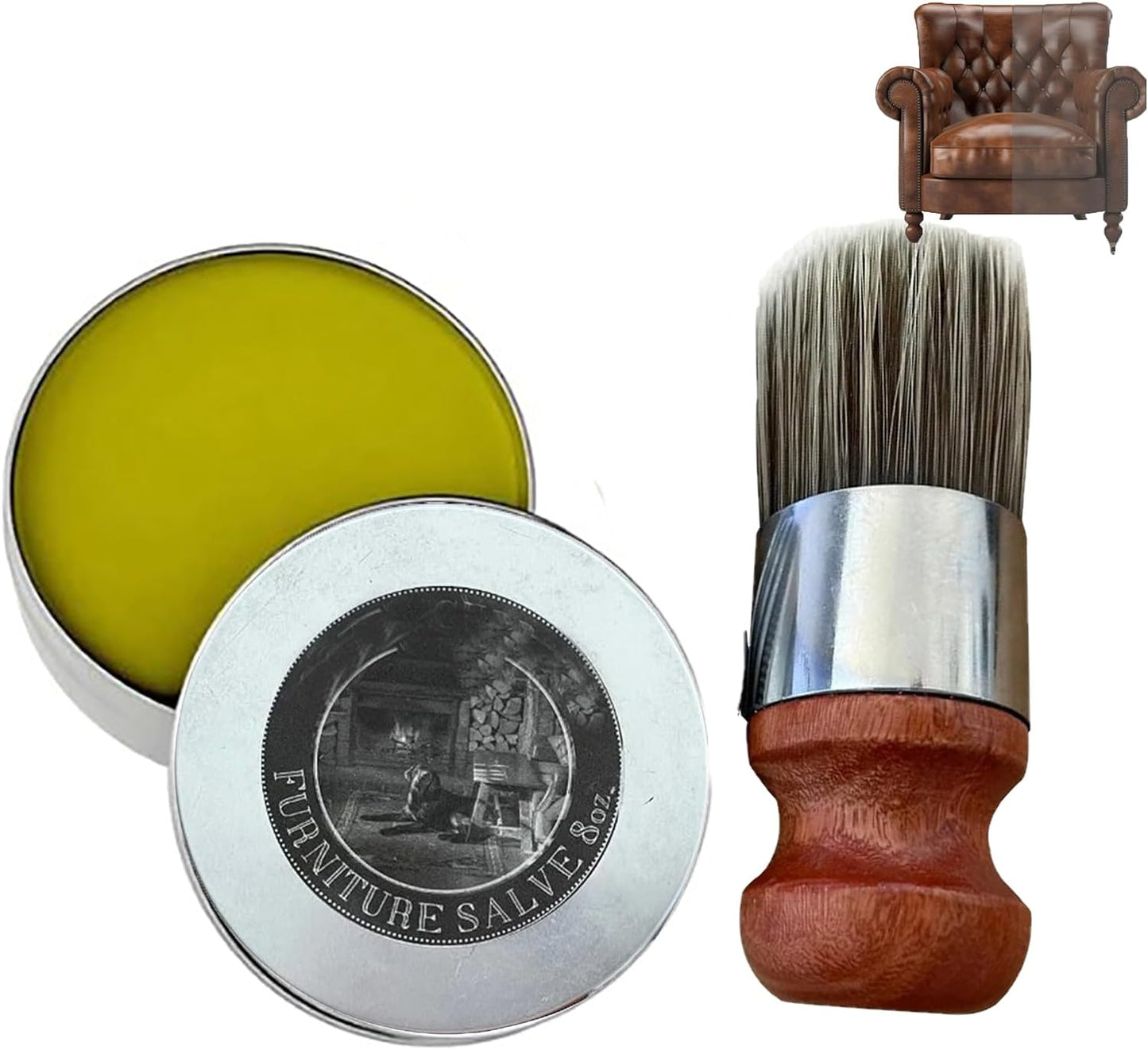 WoodWhisk Furniture Salve Brush