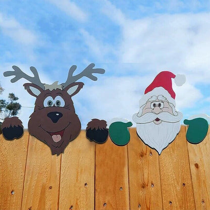 Kerst Tuindecoratie Peeking Ornamenten