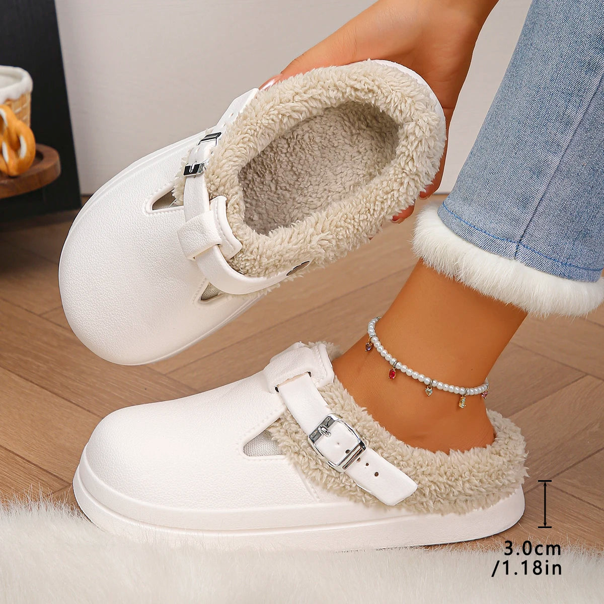 Eva Pluche Cozy Muiltjes