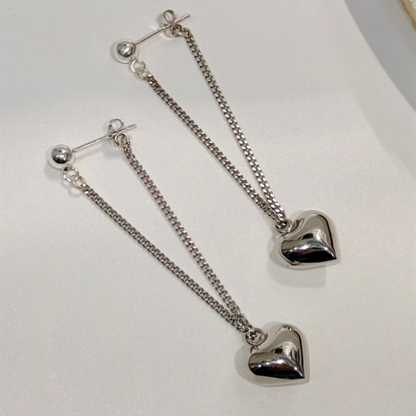 Silver Heartlet Charms