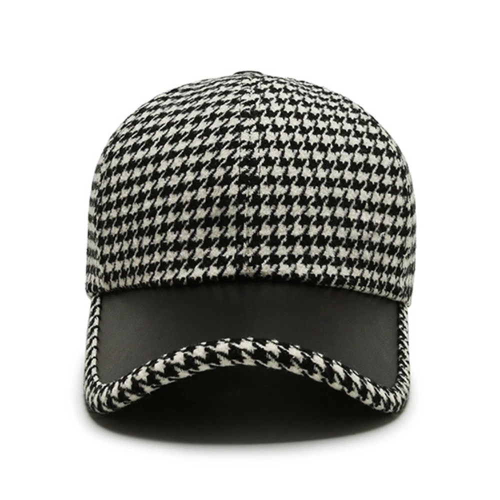 Houndstooth Leren Pet
