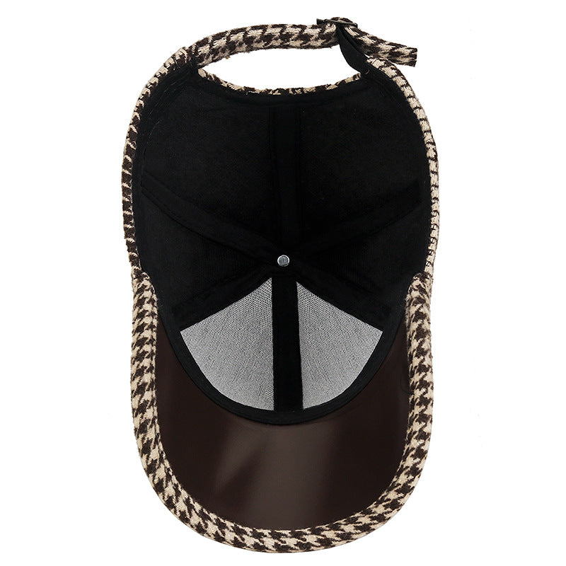 Houndstooth Leren Pet