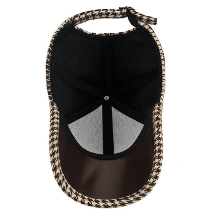 Houndstooth Leren Pet