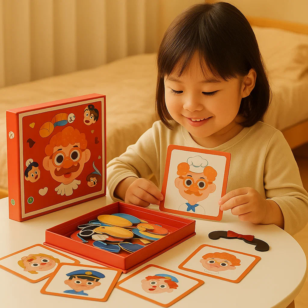 Educatief Gezichtspuzzel Spel