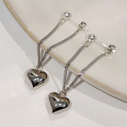 Silver Heartlet Charms