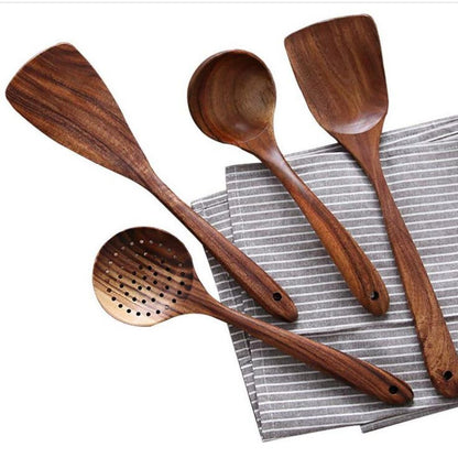 Eco-Friendly Teak Utensils Set