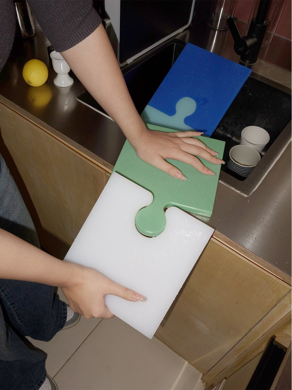 ChopPuzzle Puzzelvormige Snijplank