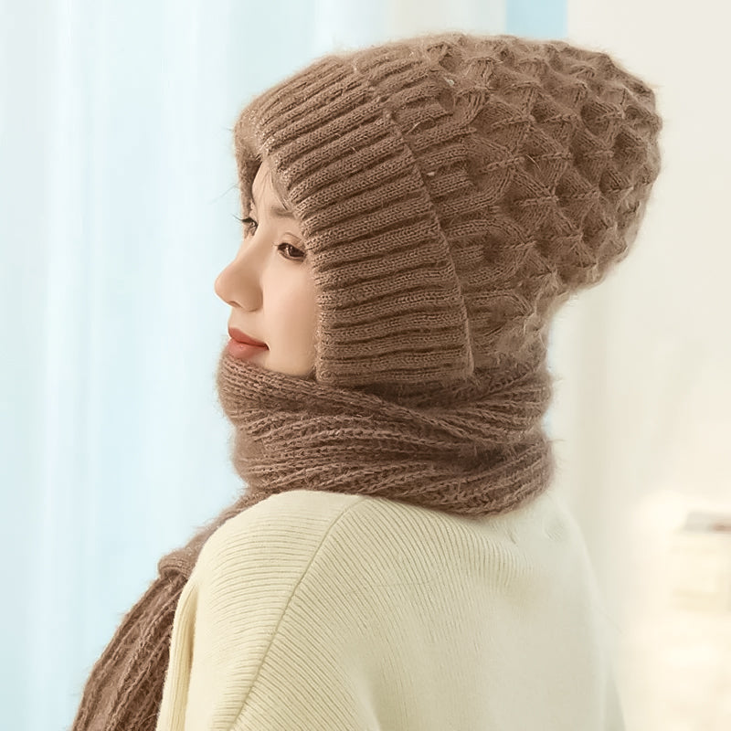 WarmKnit Gevoerde Sjaalhoed