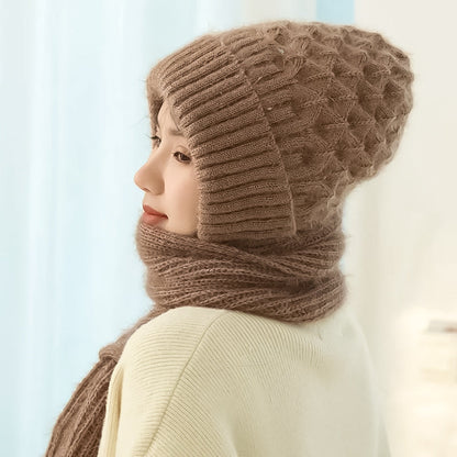 WarmKnit Gevoerde Sjaalhoed