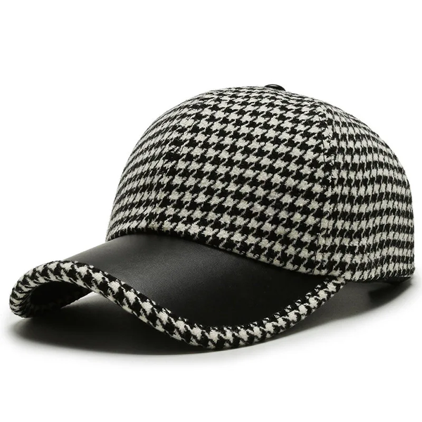 Houndstooth Leren Pet