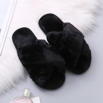 Warme Knusse Kruisband Pantoffels